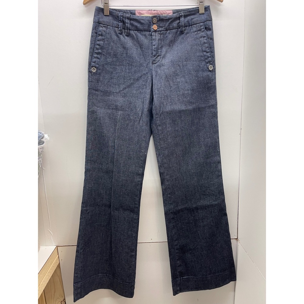 Daughters of the Liberation Anthropologie Wide Leg Trousers Dark Wash Size 2
